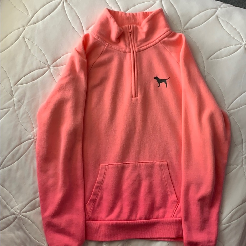 Pink quarter zip